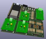 PCB Control Electronic. KiCad 3D View